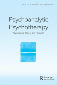 Psychoanalytic Psychotherapy journal publications
